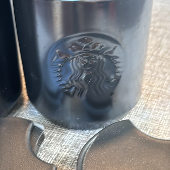 STARBUCKS 2020 Iridescent Embossed Logo Ceramic Travel Tumbler Mug Lid 8oz - Picture 5 of 6